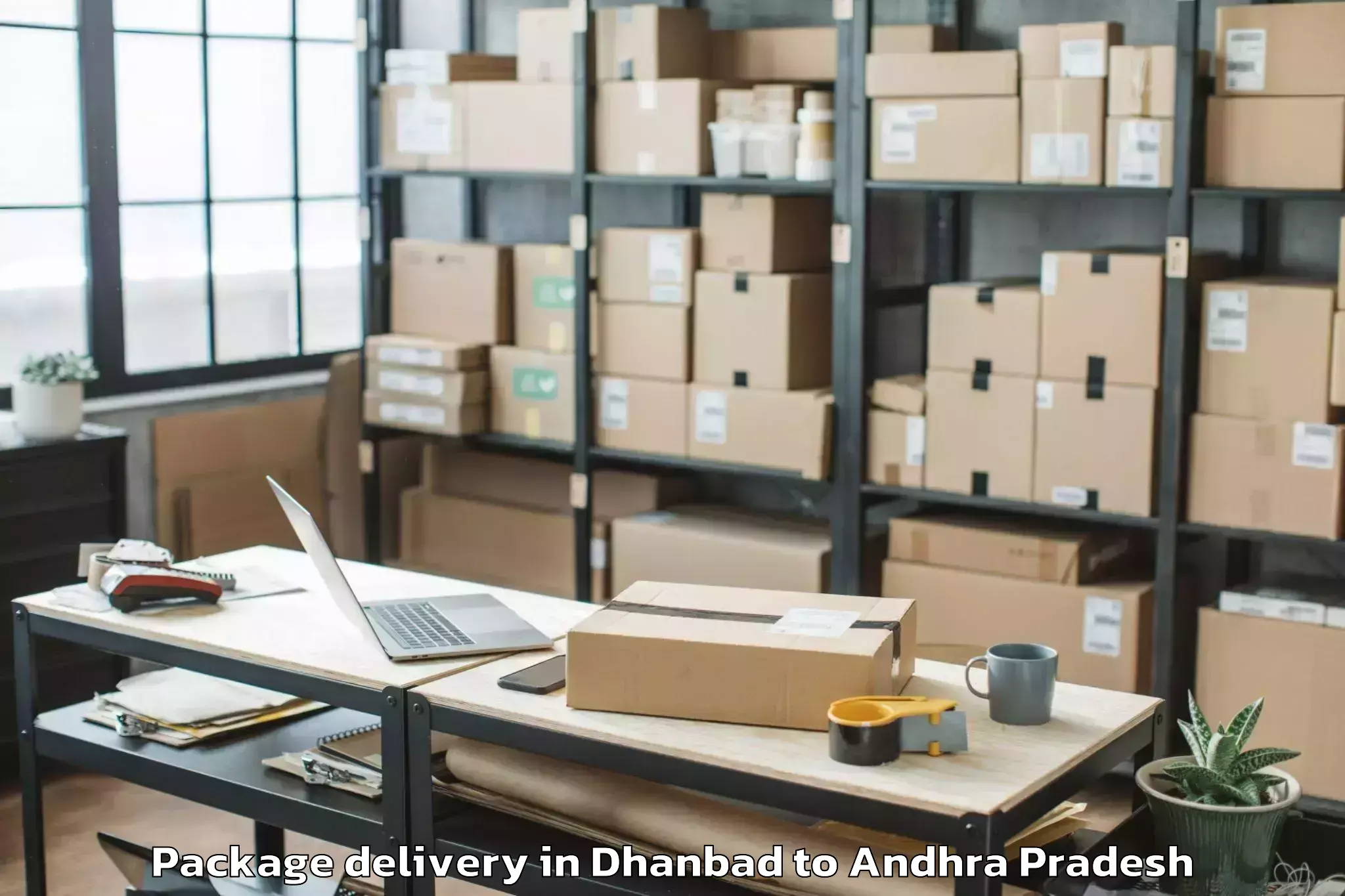 Quality Dhanbad to Nidamarru Package Delivery